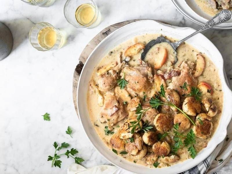 Chicken Normandy with Caramelised Apples | Recipes | Instant Brands