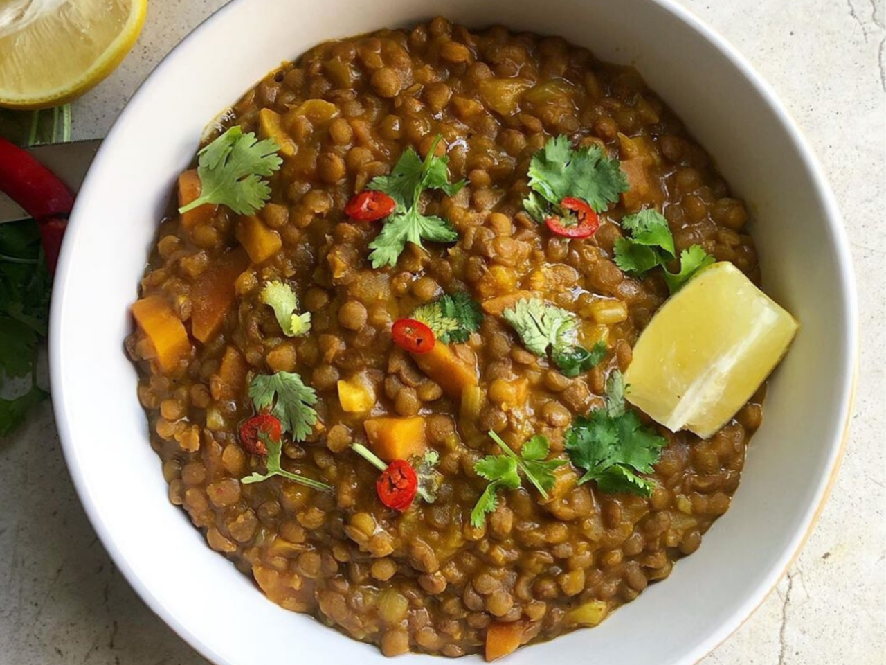 Lentil Curry By @cookedinc 