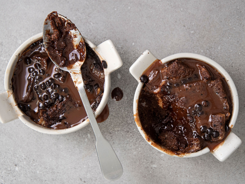 Gooey Chocolate Chip Cookie Mug Cake - Jessie Sheehan Bakes